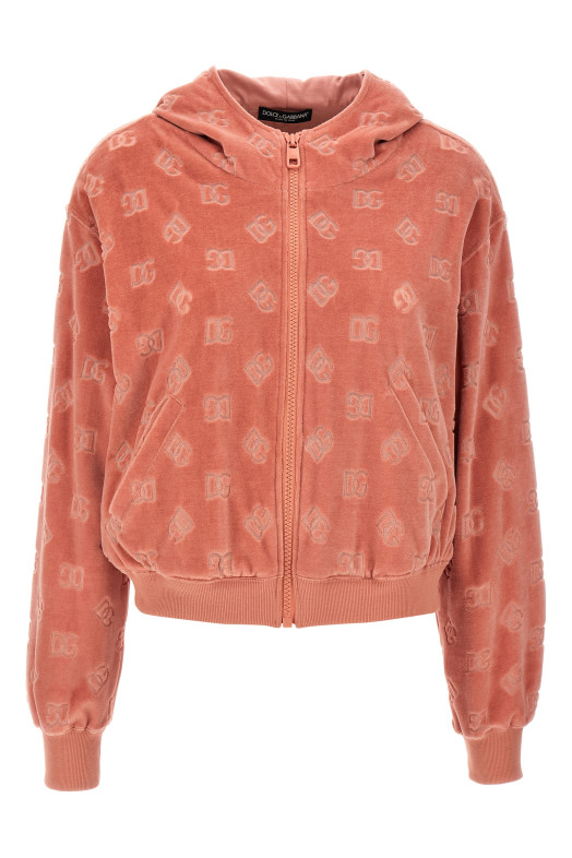 Худі з логотипом Рожевий DOLCE & GABBANA F9S15TFJ7DLF0473