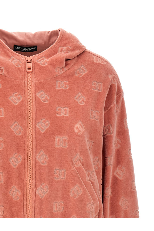 Худі з логотипом Рожевий DOLCE & GABBANA F9S15TFJ7DLF0473