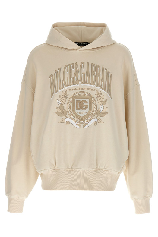 Худі з вишивкою Бежевий DOLCE & GABBANA G9BJGZG7O2JA4567 Худі з вишивкою Бежевий DOLCE & GABBANA G9BJGZG7O2JA4567