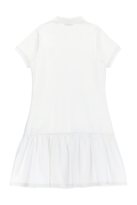 Платье-поло Белое MONCLER ENFANT K19548I0001489AL2034 Платье-поло Белое MONCLER ENFANT K19548I0001489AL2034