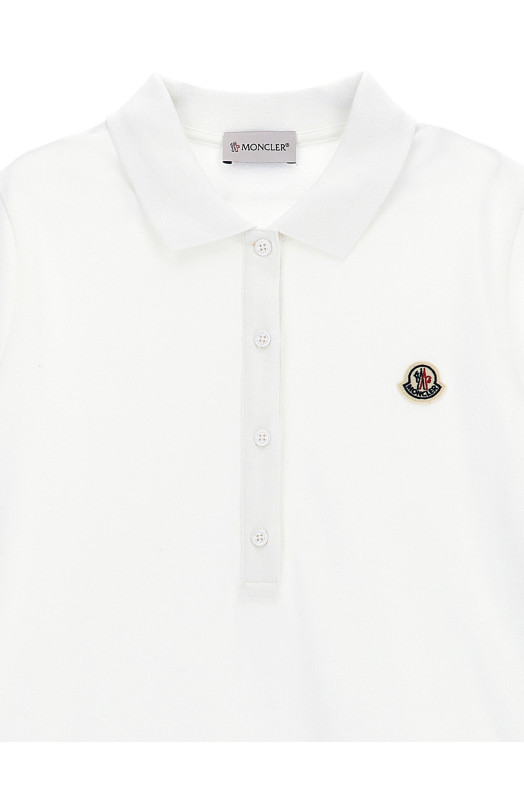 Платье-поло Белое MONCLER ENFANT K19548I0001489AL2034 Платье-поло Белое MONCLER ENFANT K19548I0001489AL2034