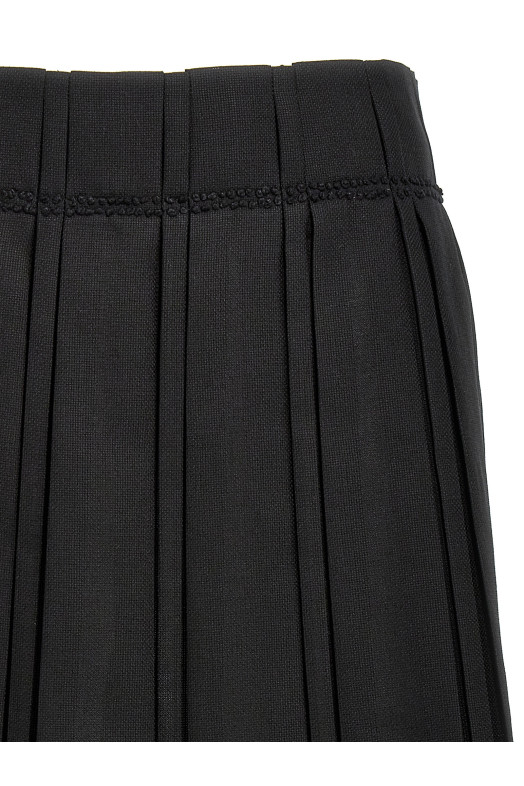Плиссированная юбка Черный JIL SANDER J02MA0256J40217001 Плиссированная юбка Черный JIL SANDER J02MA0256J40217001