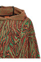 Flow Jacquard' hooded sweater Multicolor