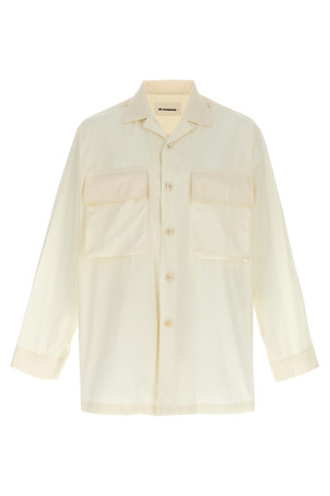 Сорочка з вишивкою логотипу Біла JIL SANDER J47DL0167J45292106 Сорочка з вишивкою логотипу Біла JIL SANDER J47DL0167J45292106