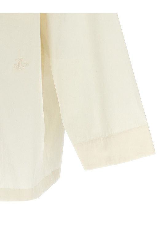 Рубашка с вышивкой логотипа Белый JIL SANDER J47DL0167J45292106 Рубашка с вышивкой логотипа Белый JIL SANDER J47DL0167J45292106