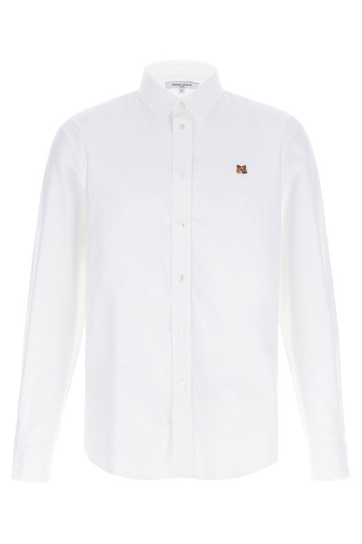 Сорочка MAISON KITSUNE 'Лисяча голова' Біла MM00408WC5012P100 Сорочка MAISON KITSUNE 'Лисяча голова' Біла MM00408WC5012P100
