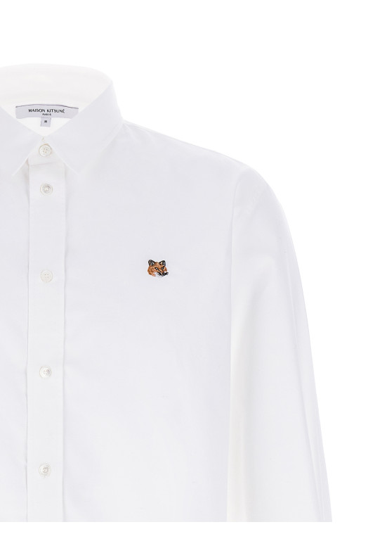 Сорочка MAISON KITSUNE 'Лисяча голова' Біла MM00408WC5012P100 Сорочка MAISON KITSUNE 'Лисяча голова' Біла MM00408WC5012P100