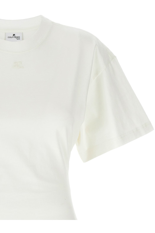 Футболка COURREGES 'Fitted' Белая 125JTS168JS01070001 Футболка COURREGES 'Fitted' Белая 125JTS168JS01070001