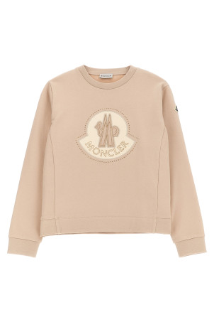 Світшот зі стразами з логотипом Рожевий MONCLER ENFANT K19548G0000889AKM51N Світшот зі стразами з логотипом Рожевий MONCLER ENFANT K19548G0000889AKM51N