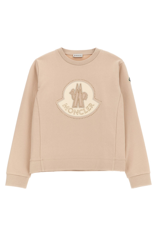 Світшот зі стразами з логотипом Рожевий MONCLER ENFANT K19548G0000889AKM51N Світшот зі стразами з логотипом Рожевий MONCLER ENFANT K19548G0000889AKM51N