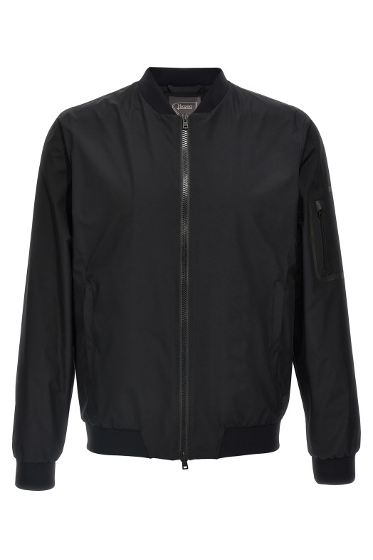 Бомбер GORE-TEX черный HERNO GI000457U111069300 Бомбер GORE-TEX черный HERNO GI000457U111069300