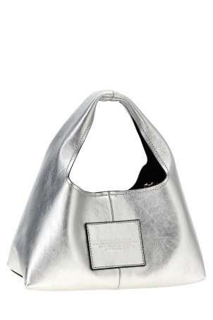 Сумочка MARC JACOBS 'The Metallic Leather Mini Sack Bag' серебристого цвета 2F4HSH019H04040 Сумочка MARC JACOBS 'The Metallic Leather Mini Sack Bag' серебристого цвета 2F4HSH019H04040