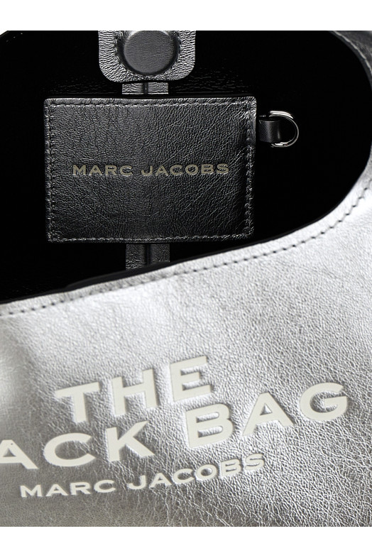 'The Metallic Leather Mini Sack Bag' handbag Silver 'The Metallic Leather Mini Sack Bag' handbag Silver