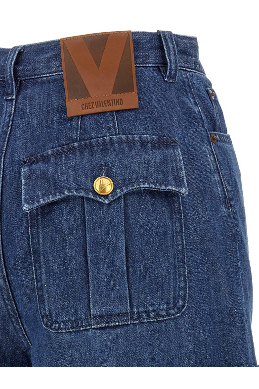 Valentino Garavani denim shorts Blue