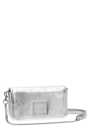 Сумка через плече MARC JACOBS 'The Metallic Leather Chain Mini Bag' Срібло 2F4SMN006S02040 Сумка через плече MARC JACOBS 'The Metallic Leather Chain Mini Bag' Срібло 2F4SMN006S02040