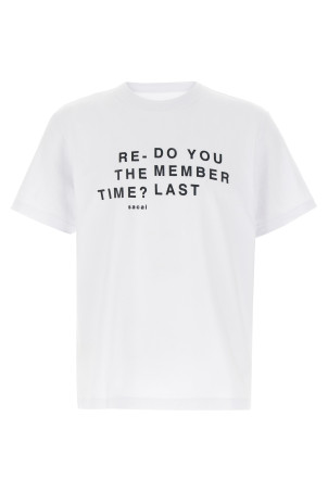 Flocked T-shirt White Flocked T-shirt White