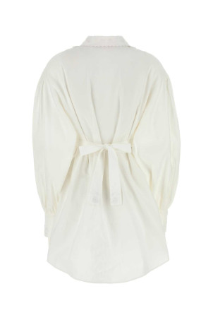 Біла сукня-сорочка з суміші бавовни VALENTINO GARAVANI (6B3VAU1590D) Біла сукня-сорочка з суміші бавовни VALENTINO GARAVANI (6B3VAU1590D)