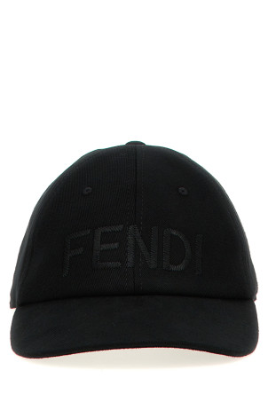 Кепка з логотипом Чорна FENDI FXQ969AU3QF0QA1 Кепка з логотипом Чорна FENDI FXQ969AU3QF0QA1