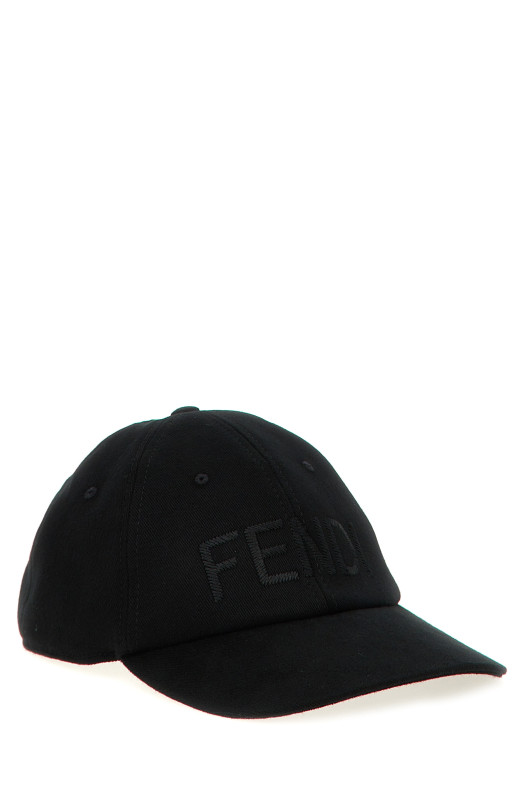 Кепка з логотипом Чорна FENDI FXQ969AU3QF0QA1 Кепка з логотипом Чорна FENDI FXQ969AU3QF0QA1