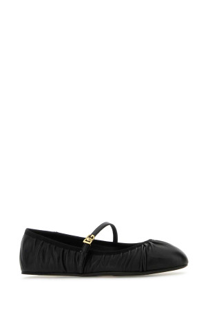 Чорні балетки з натуральної шкіри DOLCE & GABBANA (CB0257AD137) DOLCE & GABBANA Чорні балетки з натуральної шкіри DOLCE & GABBANA (CB0257AD137) DOLCE & GABBANA