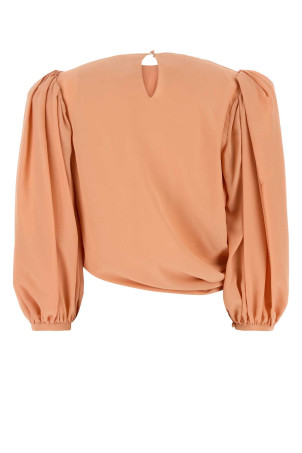 Salmon crepe top Black CHLOE (CH25UHT69125) Salmon crepe top Black CHLOE (CH25UHT69125)
