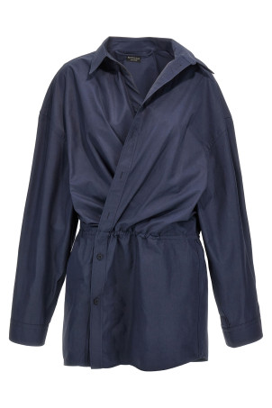 Платье BALENCIAGA 'Stile Camicia Mini' Синий 814136TRM174530 Платье BALENCIAGA 'Stile Camicia Mini' Синий 814136TRM174530