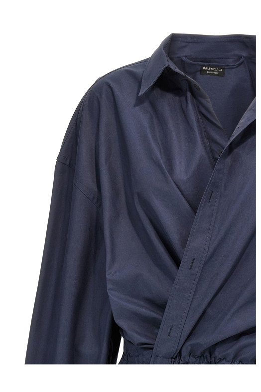 Сукня BALENCIAGA 'Stile Camicia Mini' синя 814136TRM174530