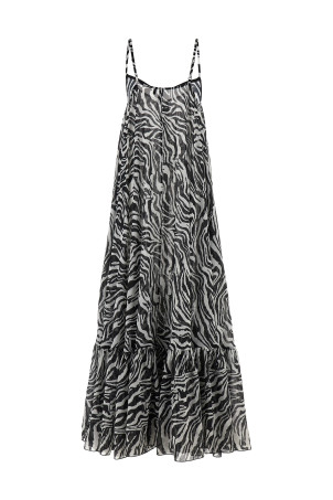 Rotate Birger Christensen x Reina Olga dress Black-grey Rotate Birger Christensen x Reina Olga dress Black-grey