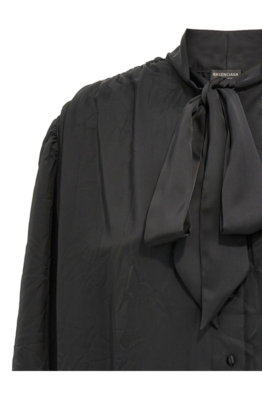 Рубашка BALENCIAGA 'Double Sleeve' Черный 814139TKN011000 Рубашка BALENCIAGA 'Double Sleeve' Черный 814139TKN011000