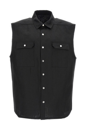 Рубашка RICK OWENS 'Jumbo SL Outershirt' Черный RR01E5708TWL09 Рубашка RICK OWENS 'Jumbo SL Outershirt' Черный RR01E5708TWL09