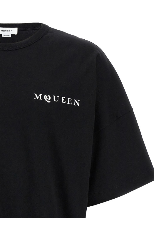 Футболка 'McQueen' чорно-сіра 828434QTADE0520 Футболка 'McQueen' чорно-сіра 828434QTADE0520