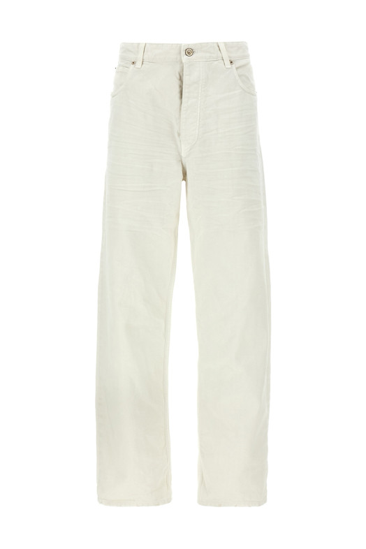 Джинсы из денима Белый BALENCIAGA 786468TJW949000