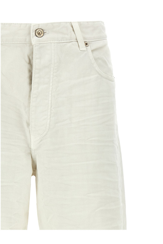 Джинсы из денима Белый BALENCIAGA 786468TJW949000