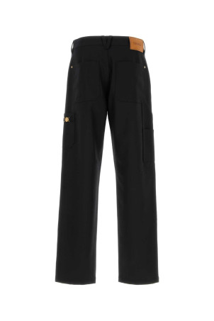Черные шерстяные брюки-карго VERSACE (10188851A08771) Черные шерстяные брюки-карго VERSACE (10188851A08771)