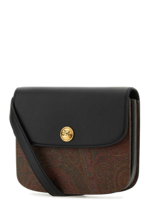 Многоцветная сумка через плечо Essential из кожи и канваса ETRO (1P0758502) Многоцветная сумка через плечо Essential из кожи и канваса ETRO (1P0758502)