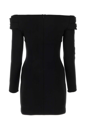 Black stretch wool mini dress Black MAGDA BUTRYM (210723)