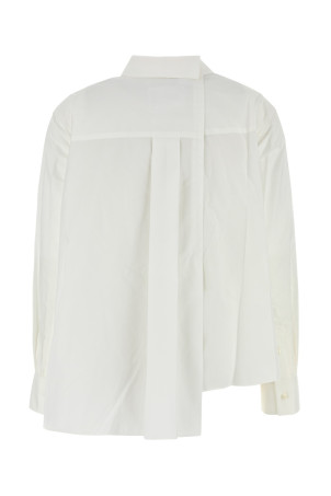 Бавовняна сорочка з попліну, синя SACAI (2407374)