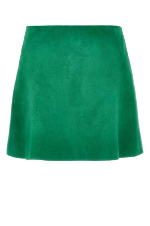 Grass green suede mini skirt PRADA (51897SOOO16QD)