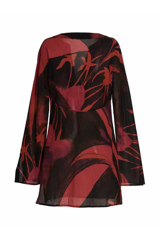 Printed short kaftano Multicolor