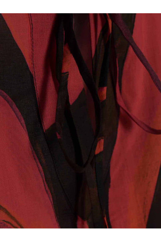 Printed short kaftano Multicolor