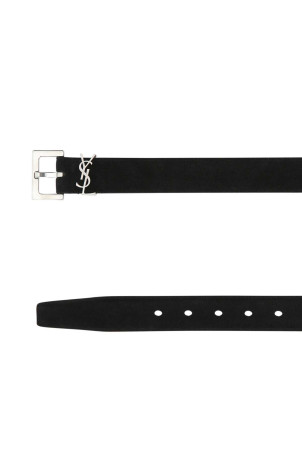 Чорний замшевий ремінь SAINT LAURENT (63444003F0E) Чорний замшевий ремінь SAINT LAURENT (63444003F0E)