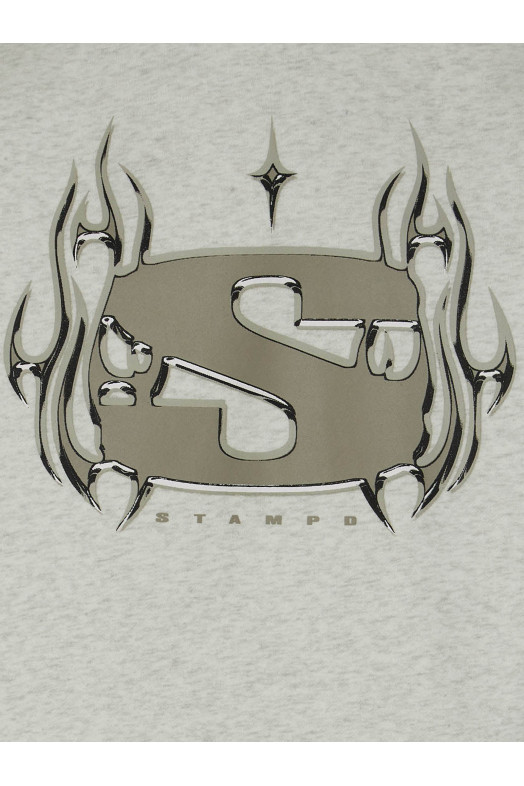 Chrome Flame' sweatshirt Gray