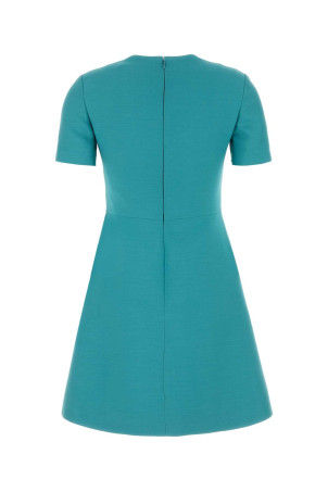 Сукня з вовняної суміші бірюзового кольору VALENTINO GARAVANI (6B3VAEZ01CF) Сукня з вовняної суміші бірюзового кольору VALENTINO GARAVANI (6B3VAEZ01CF)