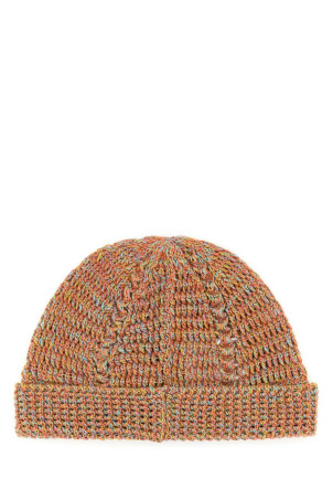 Multicolor linen blend Knitted VLogo Signature beanie hat VALENTINO GARAVANI (6Y0HB02QJCL) Multicolor linen blend Knitted VLogo Signature beanie hat VALENTINO GARAVANI (6Y0HB02QJCL)