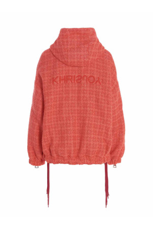 Кріс Віндбрейкер Твід куртка Фуксія KHRISJOY (DSW011NYNYTWTW03)