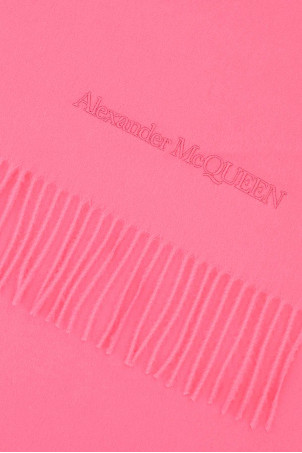 Розовый шарф из кашемировой смеси ALEXANDER MCQUEEN (7072203201Q) Розовый шарф из кашемировой смеси ALEXANDER MCQUEEN (7072203201Q)