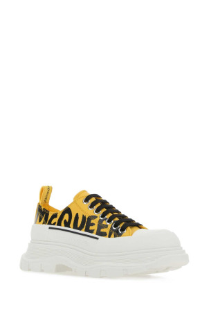 Yellow leather Tread Slick sneakers ALEXANDER MCQUEEN (708094WIAT6) Yellow leather Tread Slick sneakers ALEXANDER MCQUEEN (708094WIAT6)