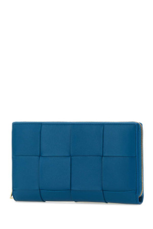 Синій гаманець з касетою з шкіри наппа BOTTEGA VENETA (750259VCQC1) Синій гаманець з касетою з шкіри наппа BOTTEGA VENETA (750259VCQC1)