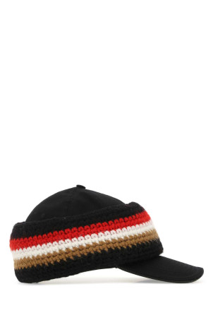 Black cotton hat Black BURBERRY (8052498) Black cotton hat Black BURBERRY (8052498)