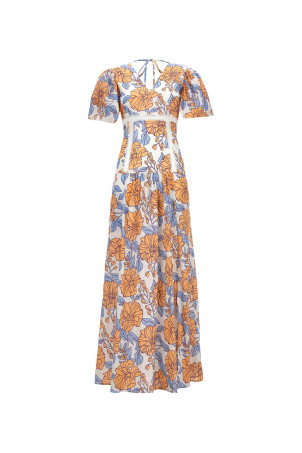 Длинное платье Rosellina Разноцветное LE TWINS (ROSELLINAMUSSOLAFIORE)